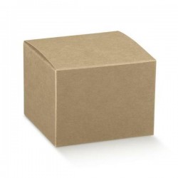 SCATOLA PIEGHEVOLE AVANA LISCIA 8x8x11cm CARTONE 200pz