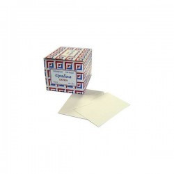 BIGLIETTO + BUSTA 7x11cm OPALINA EXTRA BIANCO 100pz