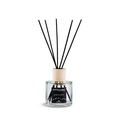 PROFUMATORE D'AMBIENTE C/STECCHI LEGNO 100ml PRATI IN FIORE
