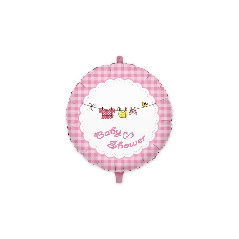 PALLONE MYLAR TONDO BABY SHOWER GIRL 45cm