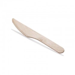 COLTELLI LEGNO ECOFRIENDLY 16cm 100pz USOBIO