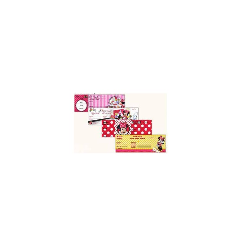 BLOCCHETTO INVITI MINNIE 15pz