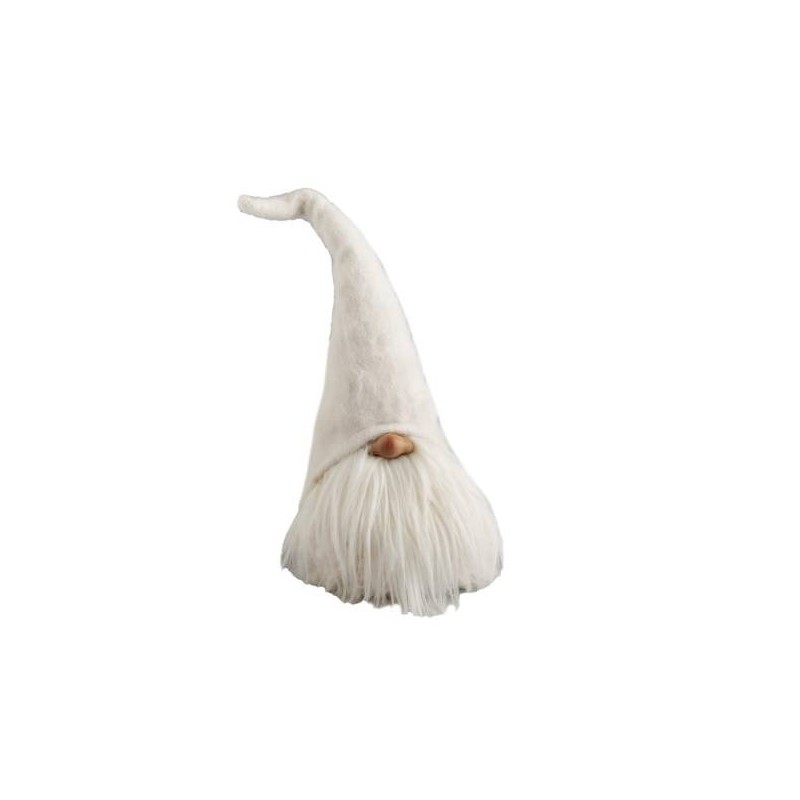 GNOMO BIANCO CON CAPPELLO 28cm