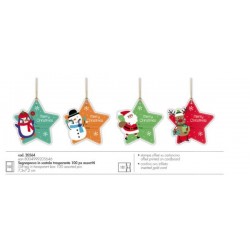 SEGNAPACCO NATALIZIO FUSTELLATO C/FILO 20564 ASS.TO 100pz
