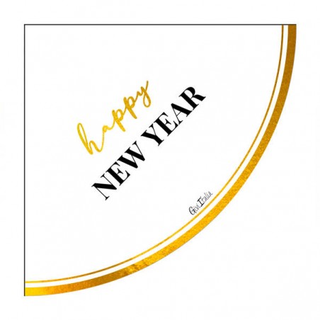 TOVAGLIOLI 33x33 HAPPY NEW YEAR CLOCK 16pz