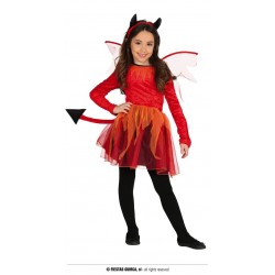 DIAVOLESSA BAMBINA CON CODA E ALI 5-6 anni