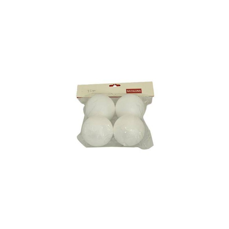 SFERA IN POLISTIROLO DECOUPAGE  ø7,5cm 4pz