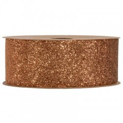NASTRO DESIREE' mm40x10mt GLITTERATO RAME
