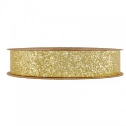 NASTRO DESIREE' mm25x10mt GLITTERATO ORO
