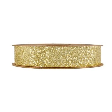NASTRO DESIREE' mm25x10mt GLITTERATO ORO