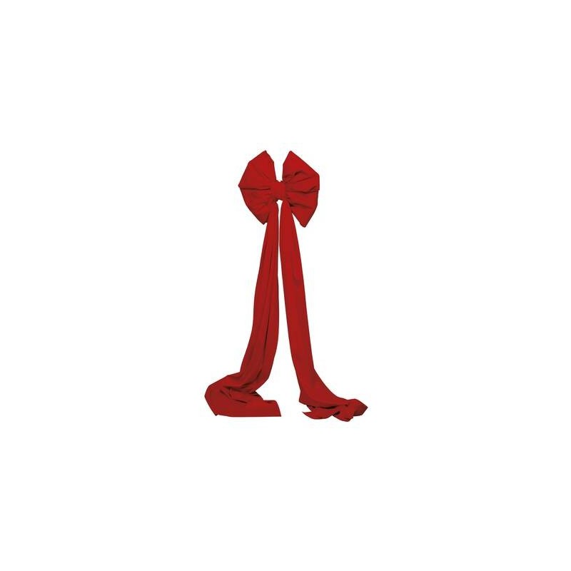 FIOCCO VELVET BOW 48x48X180cm ROSSO