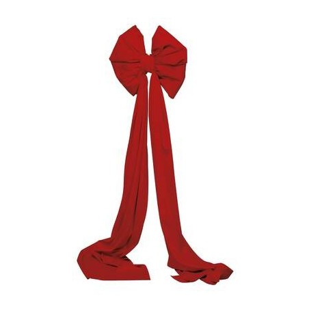 FIOCCO VELVET BOW 48x48X180cm ROSSO