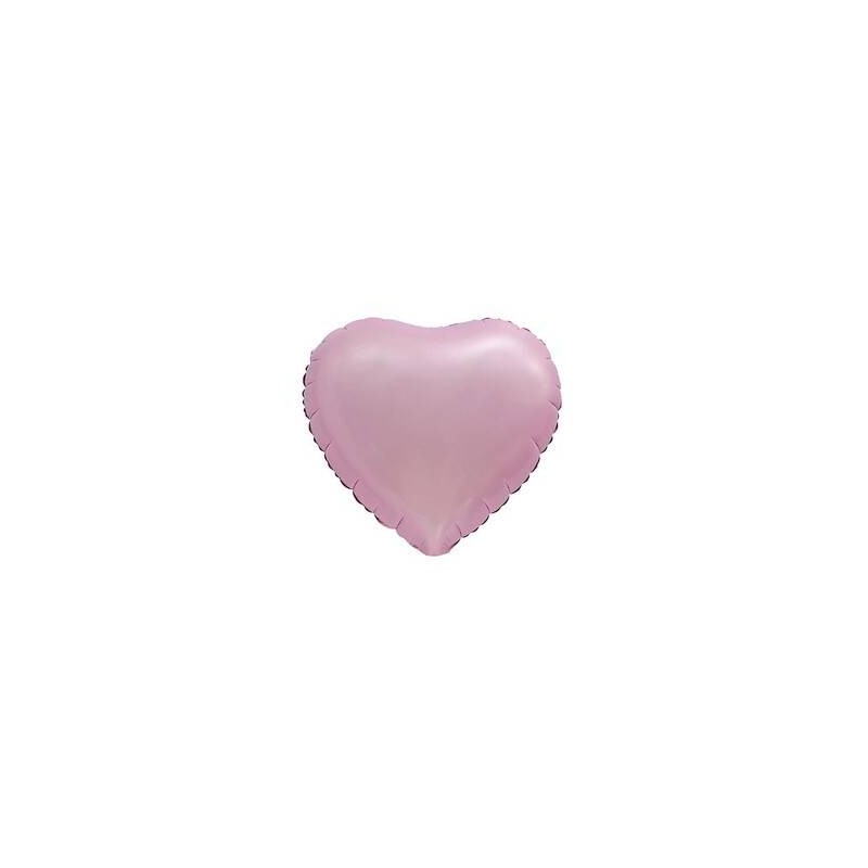 PALLONCINO MYLAR CUORE 45cm ROSA SANTINATO