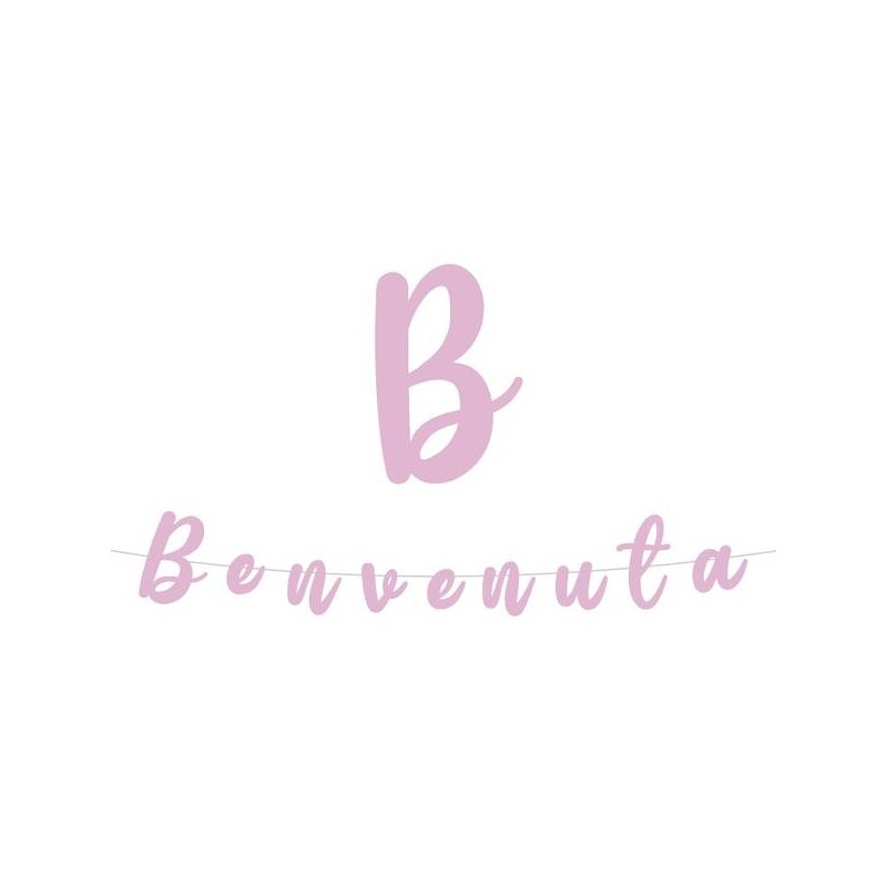 FESTONE BENVENUTA 3mt ROSA