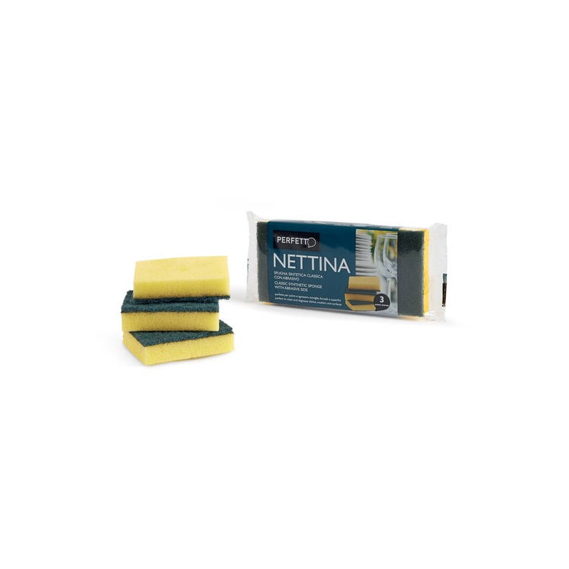 SPUGNA ABRASIVA NETTINA 3pz