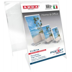 PORTAFOTO VERTICALE CRISTALLO FORMATO A4 ARDA