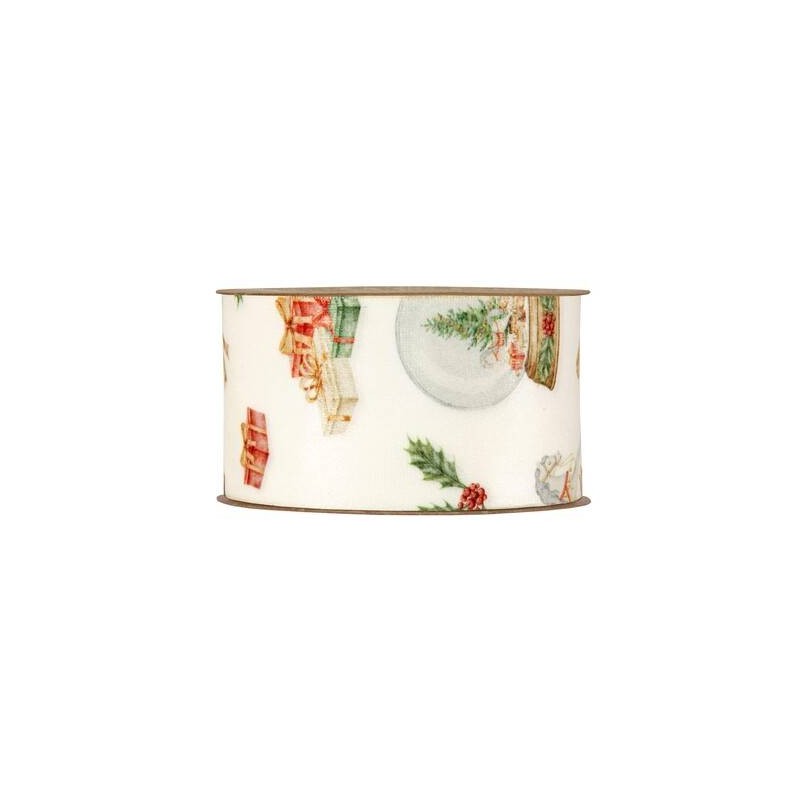 NASTRO VELLUTO CHRISTMAS HORSE mm63x10mt