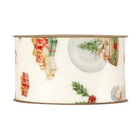 NASTRO VELLUTO CHRISTMAS HORSE mm63x10mt