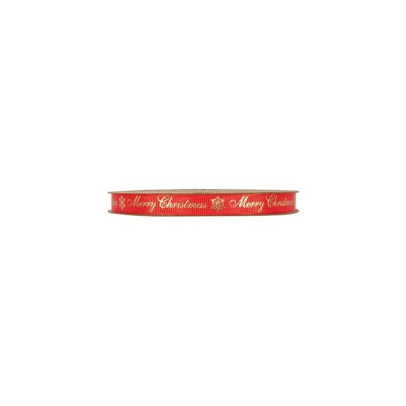 NASTRO MERRY CHRISTMAS mm10x20mt ROSSO