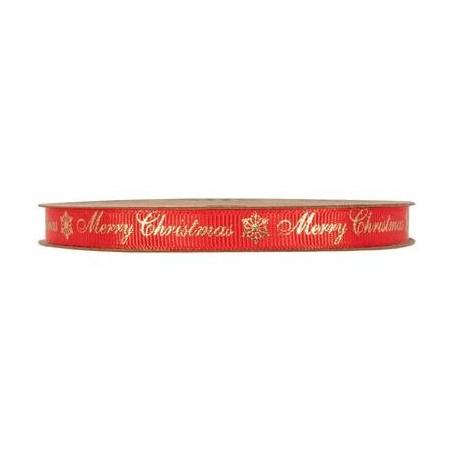 NASTRO MERRY CHRISTMAS mm10x20mt ROSSO