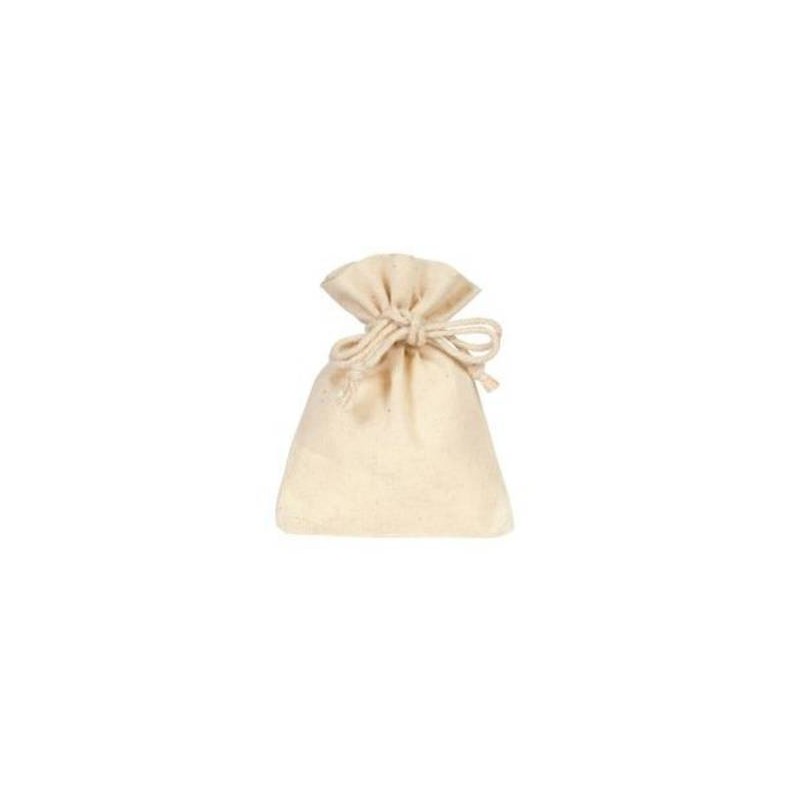 SACCHETTO COTONE NATURAL 9xh12cm 10pz
