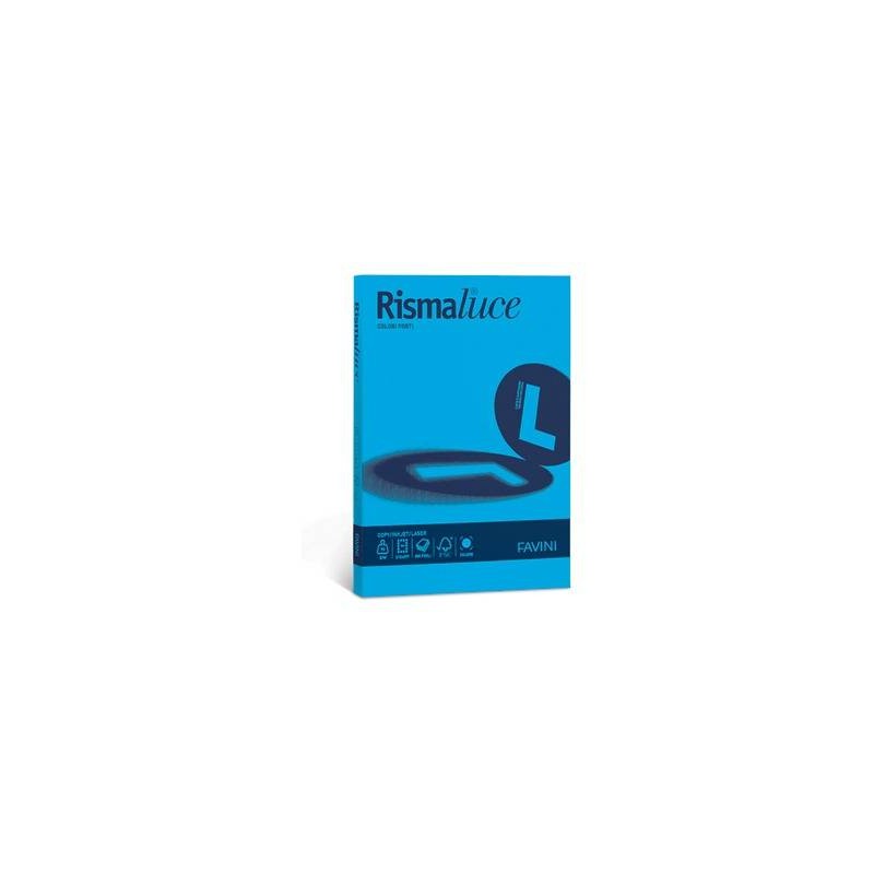 CARTA A4 90gr RISMA COLOR 100fg AZZURRO 55