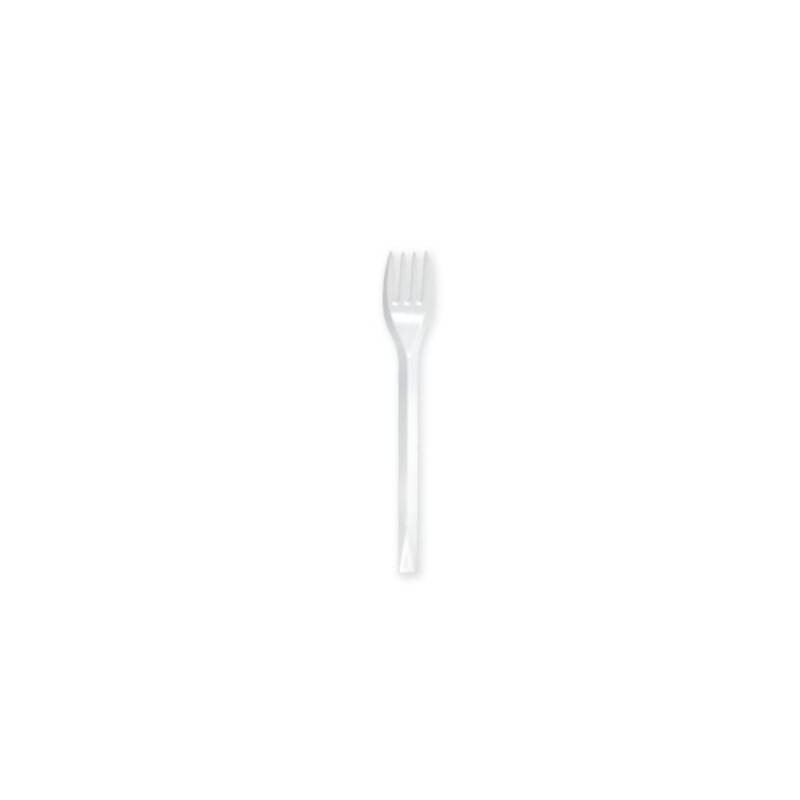 FORCHETTE BIANCHE LUX RIUTILIZZABILI COMPACT 50pz