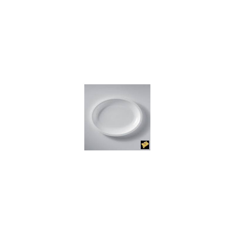 PIATTI OVALI PP PIANI BIANCHI 25,5cm 25pz