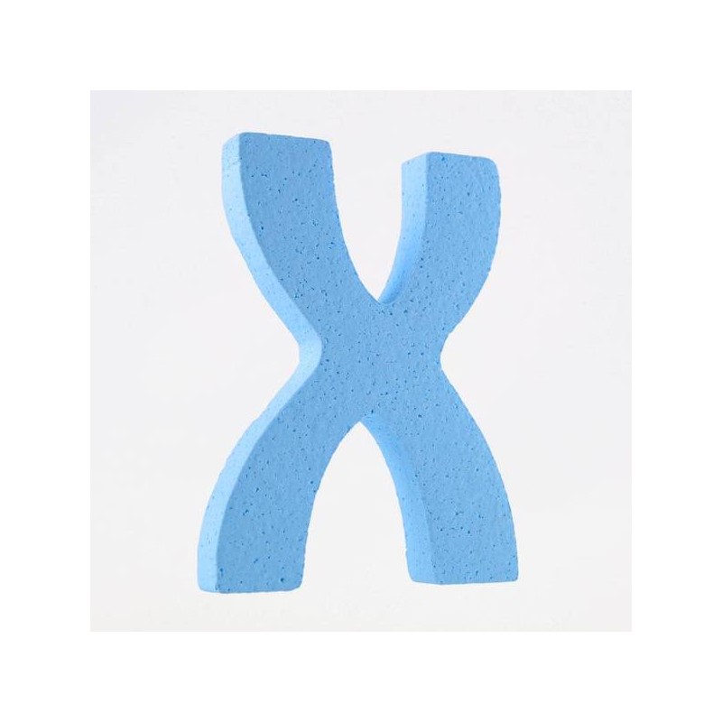 LETTERA POLISTIROLO PASTELLO mm120x90 X CELESTE