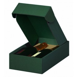 CANTINETTA 2 BOTTIGLIE ONDA VERDE 20x33,5x9