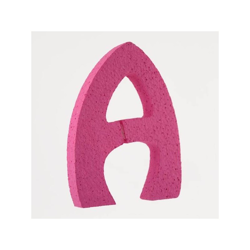LETTERA POLISTIROLO PASTELLO mm120x90 A FUCSIA