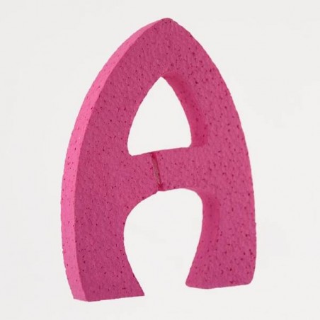 LETTERA POLISTIROLO PASTELLO mm120x90 A FUCSIA