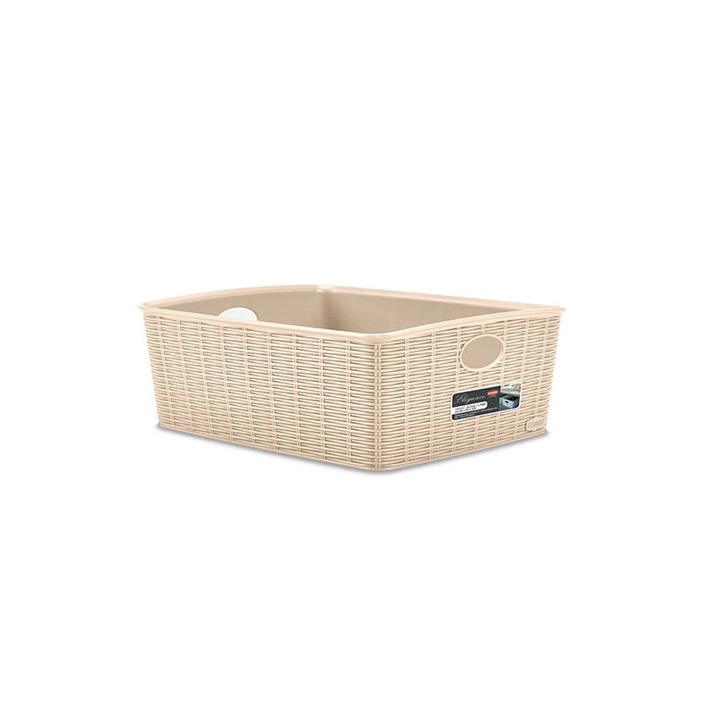 CESTO PVC ELEGANCE HIGH 36x29x13cm CASHMERE L