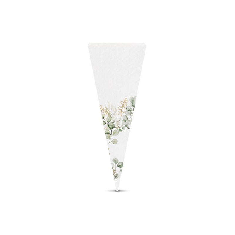 SCATOLA CONO 4,8x14,5cm EUCALIPTO 20pz
