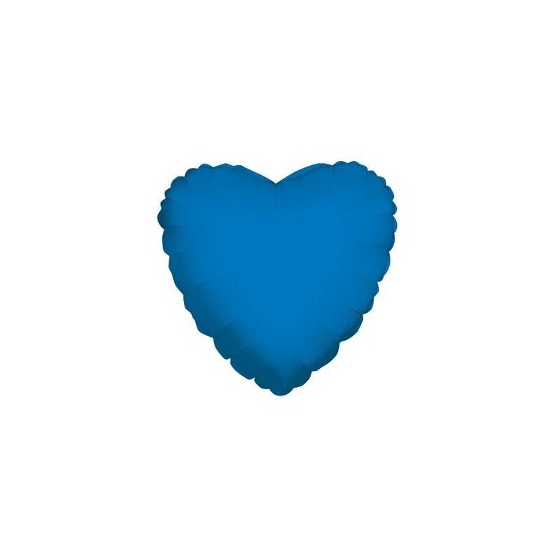 PALLONE MYLAR CUORE BLU CAPRI 18 43cm 1pz