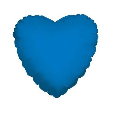 PALLONE MYLAR CUORE BLU CAPRI 18 43cm 1pz