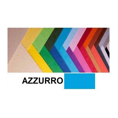 CARTONCINO BRISTOL 50x70cm 200gr AZZURRO FABRIANO