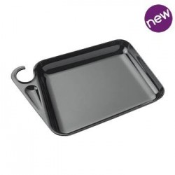 VASSOIO PARTY POP 23X17,5 NERO 4pz