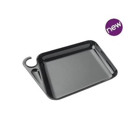 VASSOIO PARTY POP 23X17,5 NERO 4pz