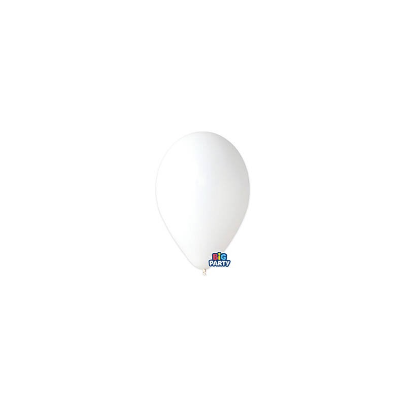 PALLONCINI LATTICE 10 26cm BIANCO 16pz