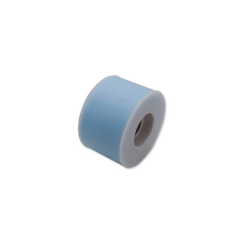 TULLE ROTOLO cm5x50mt CELESTE BIG