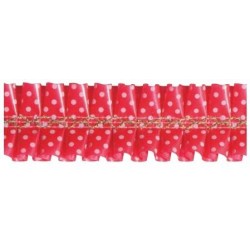 NASTRO GIROTORTA PVC POIS ROSSO FLOREAL 15mt