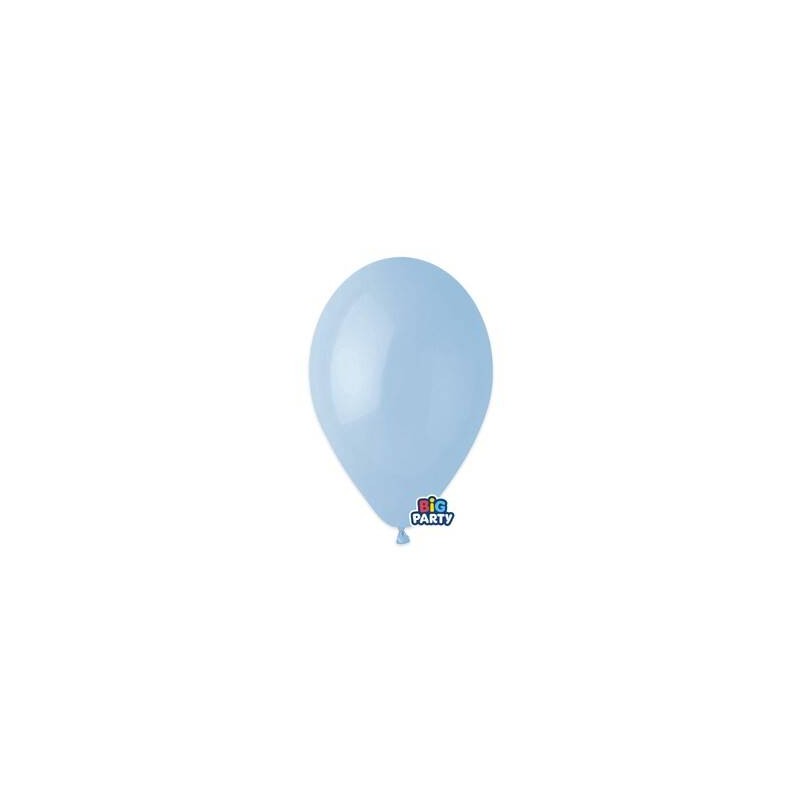 PALLONCINI LATTICE 10 26cm CELESTE BABY 16pz