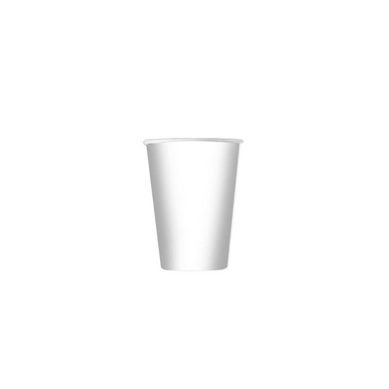 BICCHIERI 200cc ECOLOR BIODEGRADABILI BIANCO 25pz