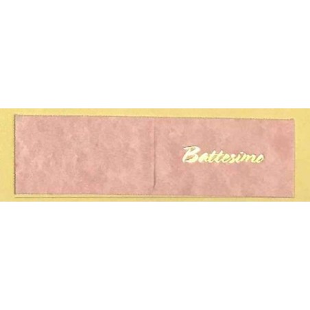 BIGLIETTI BOMBONIERA BATTESIMO ROSA 20pz 1326