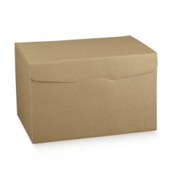 SCATOLA SEGRETO 6 BOTTIGLIE 32,5X25,5X18 AVANA LISCIA
