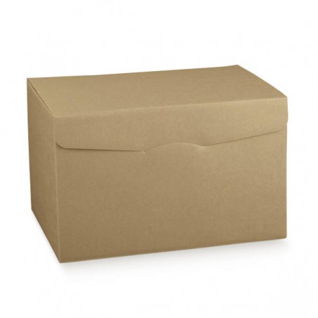 SCATOLA SEGRETO 6 BOTTIGLIE 32,5X25,5X18 AVANA LISCIA