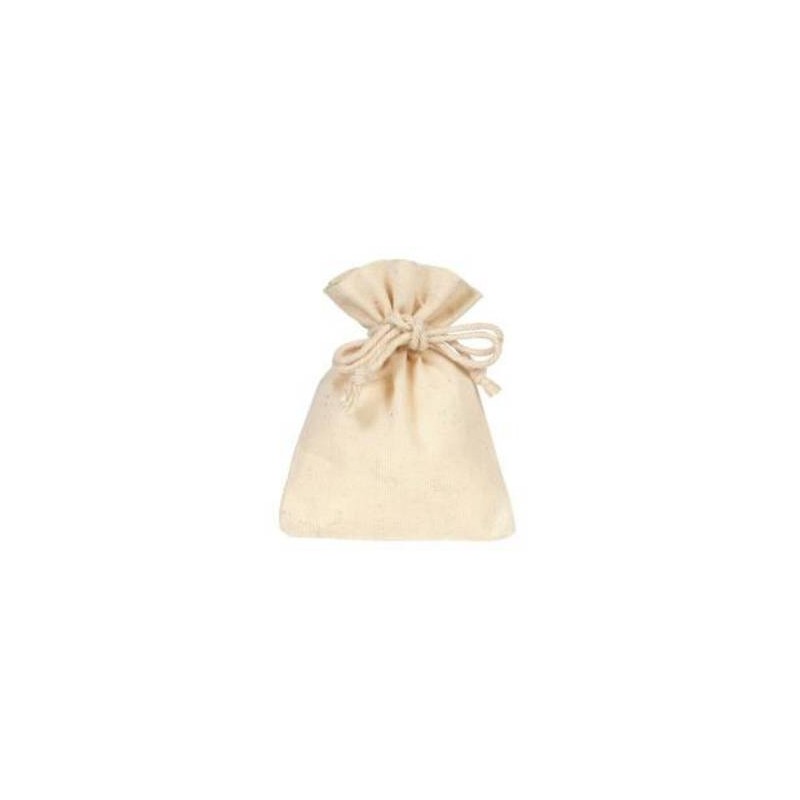 SACCHETTO COTONE NATURAL 7xh10cm 10pz