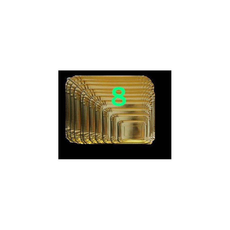 VASSOIO CARTONE ORO N°8 38x29 2 PEZZI