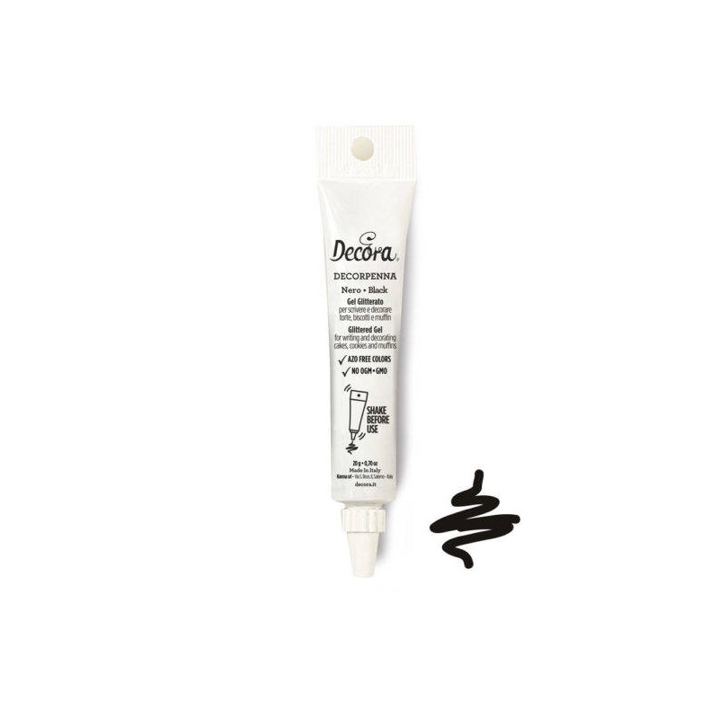 DECORPENNA TUBETTO NERO 20gr NO E171